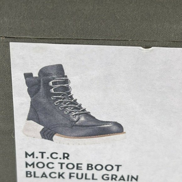 TIMBERLAND M.T.C.R MOC TOE BLACK LEATHER SNEAKER BOOTS [A27VE763] - Picture 12 of 12